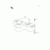 Схема вузла: Сидіння для Kawasaki VN800 Vulcan 800