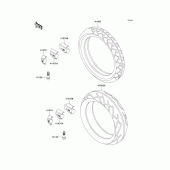 Схема узла: Шины для Kawasaki ZG1000 1000GTR