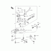 Схема узла: Передний тормозной цилиндр для Kawasaki EN500 Vulcan 500 LTD