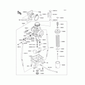 Схема вузла: Carburetor(1/2) для Kawasaki KX65