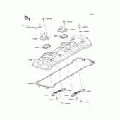 Схема вузла: Клапанна кришка Kawasaki ZR1000 Z1000