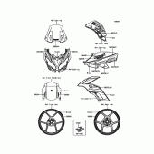 Схема вузла: Decals(Green) для Kawasaki KLE650 Versys 650 ABS