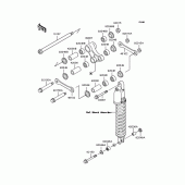 Схема вузла: Задня підвіска для Kawasaki KLX250 KLX250