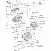 Схема вузла: Головка циліндра для Kawasaki VN1600 VN1600 Mean Streak