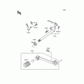 Схема вузла: Перемикач передач для Kawasaki KMX80 KSR-II