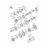 Схема вузла: Трансмісія для Kawasaki EX400 Ninja 400R