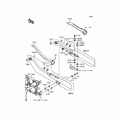 Схема вузла: Вихлопна система для Kawasaki VN900 Vulcan 900 Classic LT