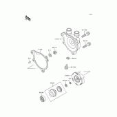 Схема вузла: Водяний насос Kawasaki KL650 KLR650