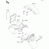 Схема узла: Крыло для Kawasaki ZR1100 ZRX1100-II