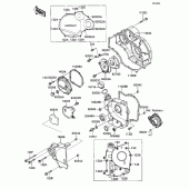 Схема вузла: Кришка двигуна для Kawasaki ZX1100 Ninja ZX-11