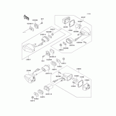 Схема вузла: Поворотники для Kawasaki EX500 GPZ500S