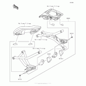 Схема вузла: Аксесуари (Bag Fitting Kit) для Kawasaki KLZ1000 Versys 1000 LT