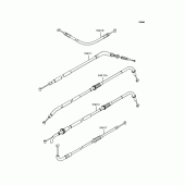 Схема узла: Тросики для Kawasaki ZR750 Z750