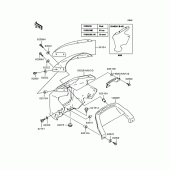 Схема вузла: Обтічник для Kawasaki ZR1200 ZRX1200R