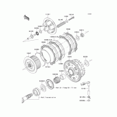Схема узла: Сцепление для Kawasaki ZX900 Ninja ZX-9R