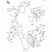 Схема вузла: Engine cover(s) для Kawasaki ZX600 Ninja ZX-6RR