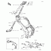 Схема вузла: Рама для Kawasaki KLZ1000 Versys 1000 LT