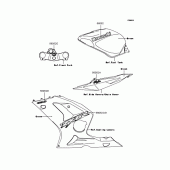 Схема узла: Наклейки (Green; ZX636-B1H) для Kawasaki ZX636 Ninja ZX-6R