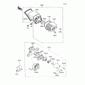 Схема вузла: Tail lamp для Kawasaki VN750 Vulcan 750