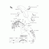 Схема узла: Fenders(1/2) для Kawasaki VN1700 Vulcan 1700 Voyager ABS