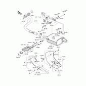 Схема узла: Выхлопная система (s) для Kawasaki KLE650 Versys 650