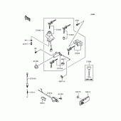 Схема вузла: Замок запалювання для Kawasaki ZR1100 Zephyr 1100
