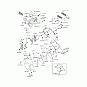 Схема узла: Cowling(1/2) для Kawasaki KLE500