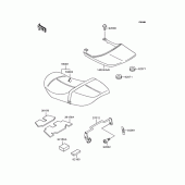 Схема вузла: Сидіння (ZR400-C3/C4) для Kawasaki ZR400 Zephyr