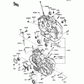 Схема вузла: Картер двигуна для Kawasaki VN750 VN750 Twin
