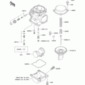 Схема вузла: Карбюратор parts(1/2) для Kawasaki ZG1000 1000GTR