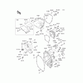 Схема узла: Engine cover(s) для Kawasaki ZX600 Ninja ZX-6RR