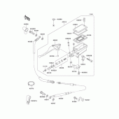 Схема вузла: Clutch master cylinder для Kawasaki ZG1200 Voyager XII