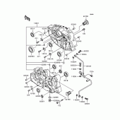 Схема вузла: Картер двигуна для Kawasaki BN125 Eliminator
