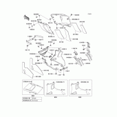 Схема вузла: Cowling lowers(1/2) для Kawasaki ZX600 ZZ-R600