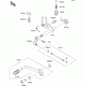 Схема вузла: Перемикач передач для Kawasaki ZR750 Zephyr