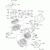 Схема узла: Клапанная крышка для Kawasaki VN1500 VN1500 Classic