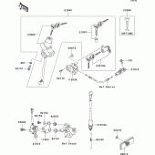 Схема вузла: Замок запалювання для Kawasaki ZX600 Ninja ZX-6RR