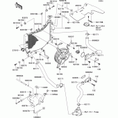 Схема вузла: Радіатор (1/2) для Kawasaki ZX636 Ninja ZX-6R