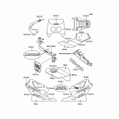 Схема узла: Наклейки для Kawasaki ZX400 ZXR400R