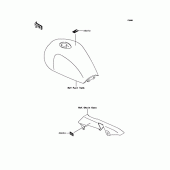 Схема вузла: Інформаційні наклейки для Kawasaki ZR1100 Zephyr 1100