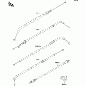Схема узла: Cable для Kawasaki ZX400 ZXR400