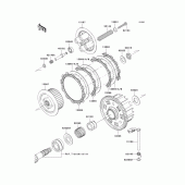 Схема вузла: Зчеплення для Kawasaki ZR750 Z750S