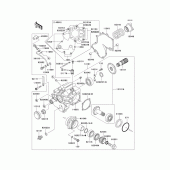 Схема вузла: Front bevel gear(1/3) для Kawasaki VN1600 Vulcan 1600 Nomad