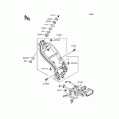 Схема узла: Рама для Kawasaki EX250 ZZR250