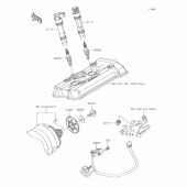 Схема вузла: Система запалювання для Kawasaki EX650 Ninja 650 ABS