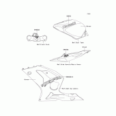 Схема узла: Наклейки для Kawasaki ZX600 Ninja ZX-6RR