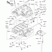 Схема вузла: Картер двигуна для Kawasaki ZX600 Ninja ZX-6RR