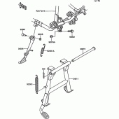 Схема вузла: Stand(s) для Kawasaki VN750 VN750 Twin