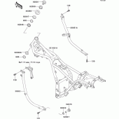 Схема вузла: Рама для Kawasaki EL250 Eliminator 250
