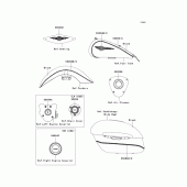 Схема вузла: Decals(black)(c9f) для Kawasaki VN1700 VN1700 Classic Tourer